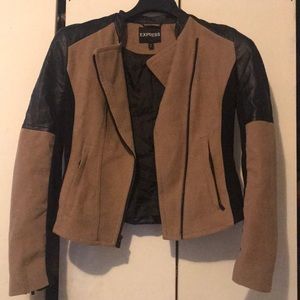 Suede leather jacket